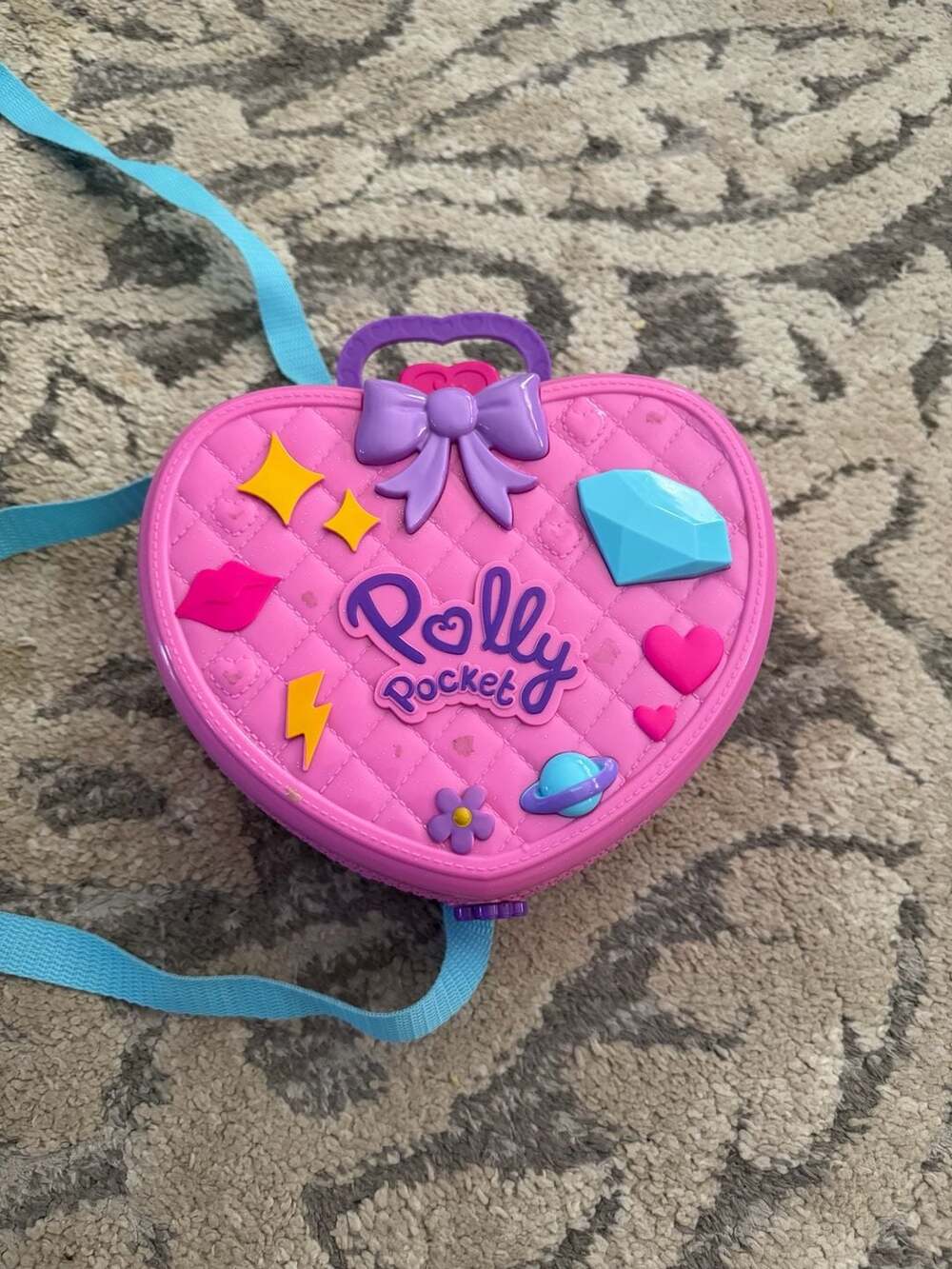 Polly Pocket Tiny Is Mighty Theme Park Heart Backpack Playset